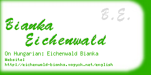 bianka eichenwald business card